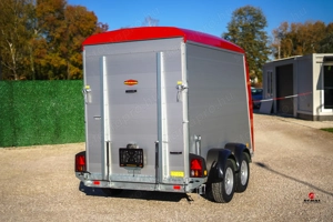 Új Böckmann dobozos motorszállító utánfutó (2700kg) most akciósan bruttó 4.090.000 Ft - kép 5