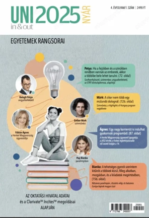 Uni 2025 nyár egyetemek rangsorai felsőoktatási rangsor