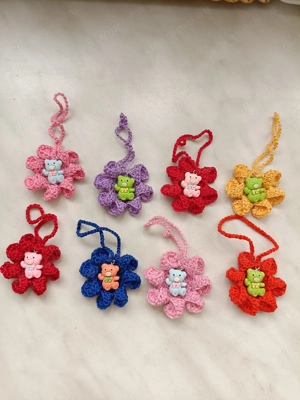 Egyedi, kézzel horgolt díszek és figurák   Akár 700 Ft-tól! - kép 4