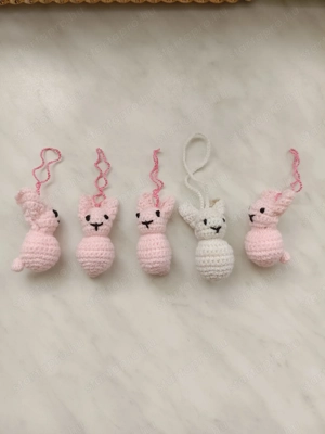 Egyedi, kézzel horgolt díszek és figurák   Akár 700 Ft-tól! - kép 7