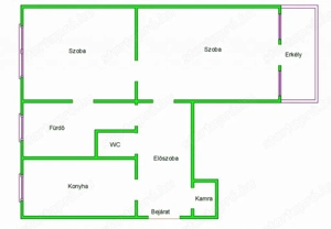 Erkélyes, 2 szobás lakás eladó Zuglóban, a Nagy Lajos király útján - kép 2
