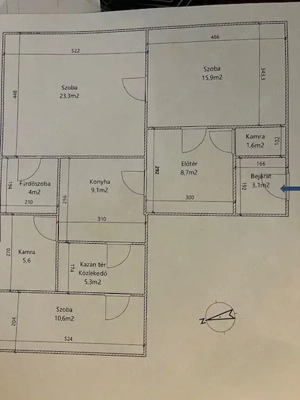 Dunaharaszti Petőfi telepen 87 nm erősen felújítandó családiház 612 nm telekkel eladó - kép 4