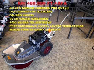 8 LE-s Triton Kohler lejtős területekre fejlesztett magasgaz kaszáló gép ! Olajszivattyús motorral ! - kép 3