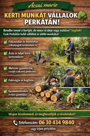 Kerti munkát vállalok perkátán!  - kép 2