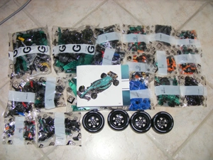 Lego komp. Technic 42206 422  Aston Martin Aramco AMR25 1:8 F1 autó 1912db metálzöld ÚJ - kép 10