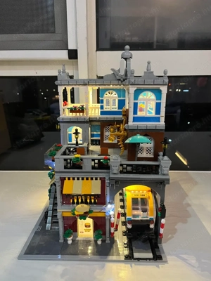 Lego komp. Creator Icons Burger Shop és metró moduláris ház 3290db Lepin ÚJ - kép 14