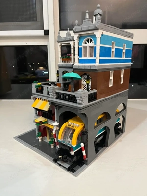 Lego komp. Creator Icons Burger Shop és metró moduláris ház 3290db Lepin ÚJ - kép 13