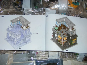 Lego komp. Creator Icons Burger Shop és metró moduláris ház 3290db Lepin ÚJ - kép 9