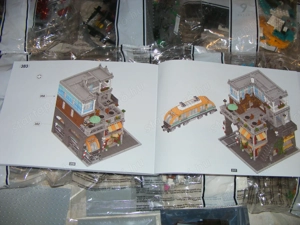 Lego komp. Creator Icons Burger Shop és metró moduláris ház 3290db Lepin ÚJ - kép 10