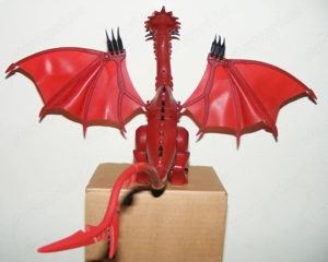 Lego Gyűrűk Ura Hobbit Smaug nagy sárkány 40cm ÚJ - kép 5