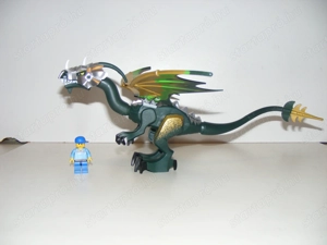 Lego Castle Lovag Vár Zöld Páncélos sárkány 33cm  ÚJ - kép 10