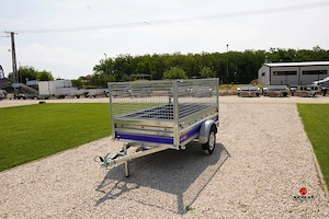 Új billenős utánfutó (230x130cm) rácsos magasítóval 638.000 Ft helyett 608.000 Ft - kép 3