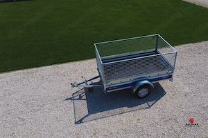 Új billenős utánfutó (230x130cm) rácsos magasítóval 638.000 Ft helyett 608.000 Ft - kép 5