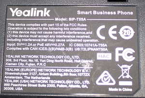 IP Telefon Yealink SIP-T55A - kép 5