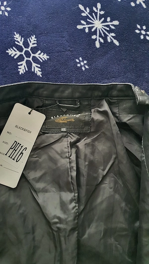 Női divatos bőr dzseki  - kép 2