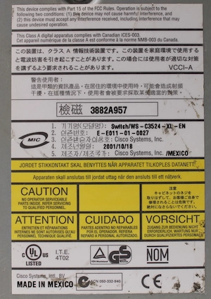 Switch Cisco Catalyst 3524 WS-C3524-XL-EN - kép 5
