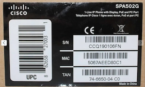 IP Telefon Cisco SPA502G - kép 2