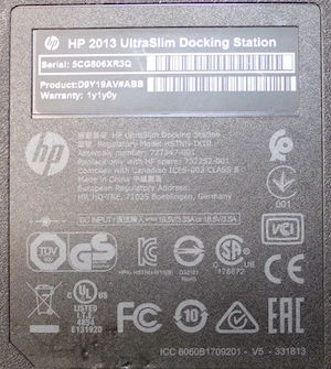 HP Docking Station 2013 UltraSlim D9Y32AA dokkoló állomás - kép 5