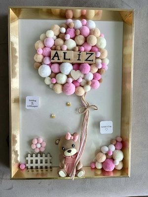 Pompon Memories   egyedi, kézzel készült névre szóló pompon dekoráció - kép 3