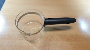 4 személyes kávékiöntő üveg edény eladó