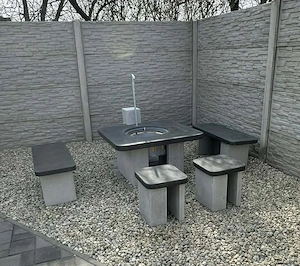 Minimál műkő szalonnasütő bográcsozó - kép 6