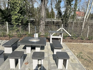 Minimál műkő szalonnasütő bográcsozó - kép 7