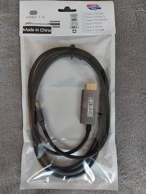 hdmi-usb c átjátszó kábel  - kép 2