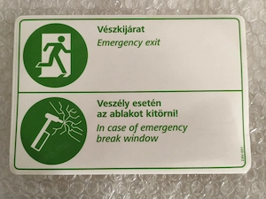  Új Ikarus jármű matrica utastér 18x12,5 cm - kép 2