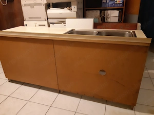 Konyhaszekrény alsó 60x200cm széles mosogatóval megkímélt - kép 5