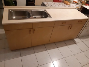 Konyhaszekrény alsó 60x200cm széles mosogatóval megkímélt - kép 7