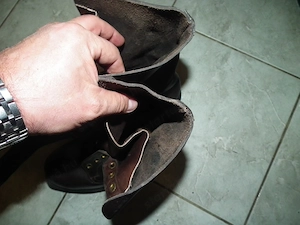 Újszerű magyar barna surranó katonai bakancs nr.7 (40-es) - kép 4