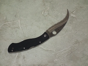 Spyderco Civilian bicska horgászkés zsebkés kemping-túra kés - kép 8