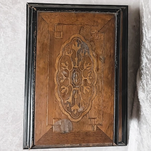 Antik Biedermeier intarziás díszdoboz   ékszertartó (19. sz. közepe) - kép 2