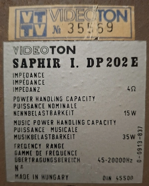 Hangfalak (Videoton 1 pár) - kép 5