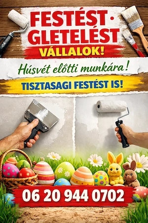 Tisztasági festést és gletelést vállalok 