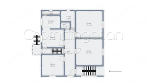 Szárföld   családi ház 3 szoba + étkezővel, pincével eladó - kép 13