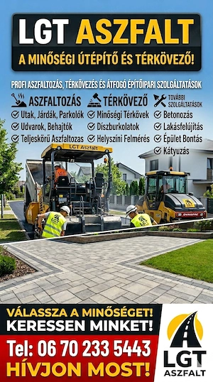 Aszfaltozás Útépítés Térkövezés Betonozás 