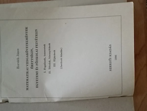 Matematikai vizsgakövetelmények érettségin, egyetemi és főiskolai... Horváth János Magánkiadás, 1996