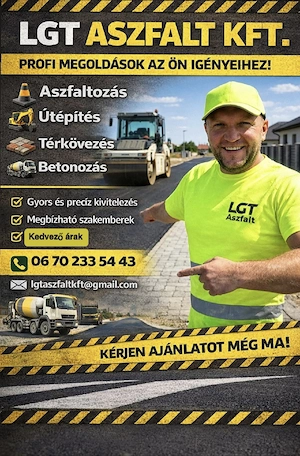 Aszfaltozás Útépítés Térkövezés Betonozás 
