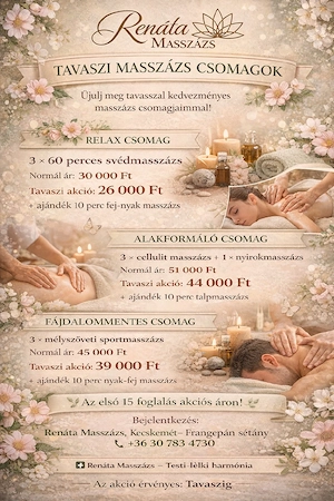 Tavaszi Kedvezményes feltöltődés tőlem nektek!