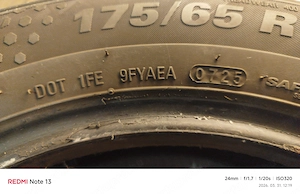 Budapesten újszerű 175 65 14 nyárigumi szett eladó  - kép 5