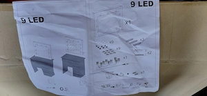 fürdőszobai 9 ledes tükör új, bontatlan eladó - kép 3