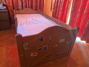 Gyerekágy 160*80cm-es, ágyneműtartóval, matraccal eladó - kép 3