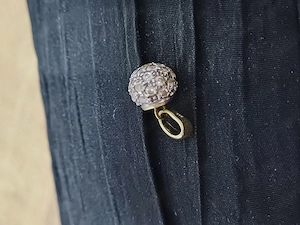 14 karátos, cirkónia köves- arany gömb medál eladó - kép 5