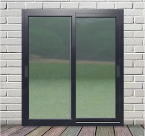 Kétszárnyú tolóajtós teraszajtó 180x200cm-es 