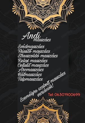 Andi Varázs! Szakszerű, kényeztető svédmasszázs! - kép 4