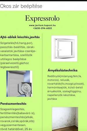 Redőnyök rovarhálók stb - kép 2