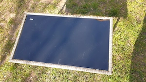 Rattan stílusú kisasztal eladó fekete üveglappal - kép 6