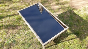 Rattan stílusú kisasztal eladó fekete üveglappal - kép 7