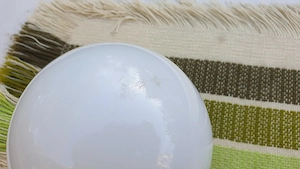 Régi szarvasi tejfehér gömb falilámpa búra eladó - kép 4